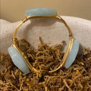 🥰😍VERY beautiful light blue stone bangle!!😍🥰